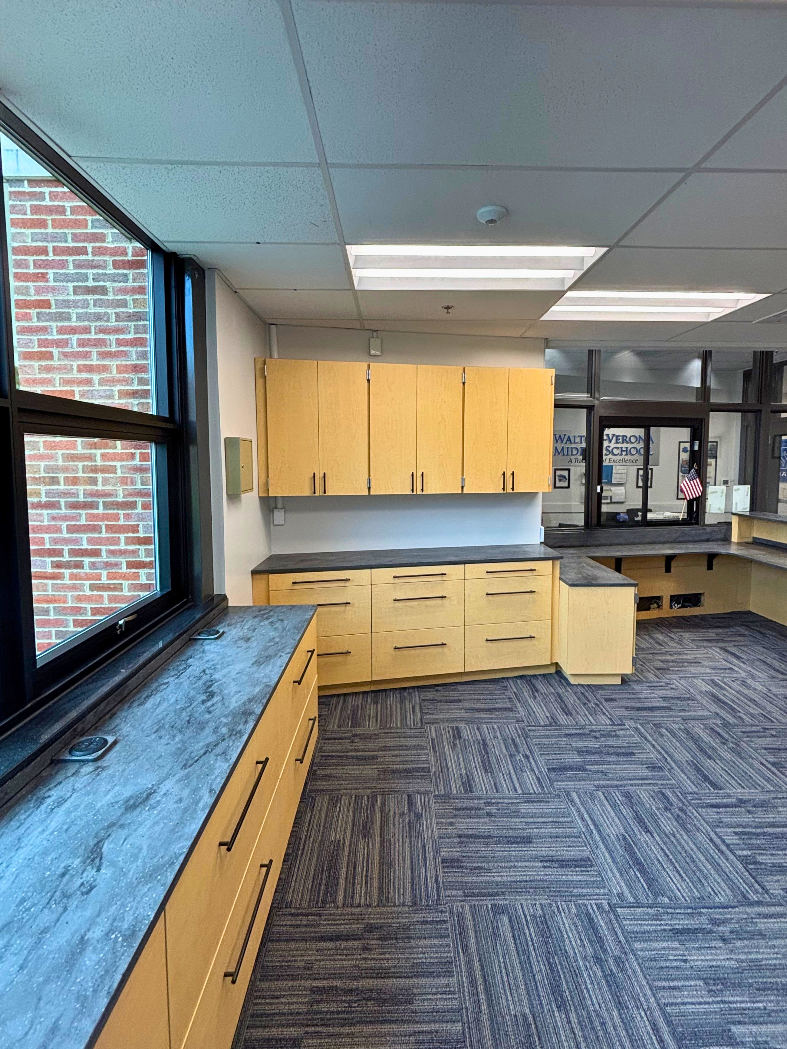 Renovated main office and administration area